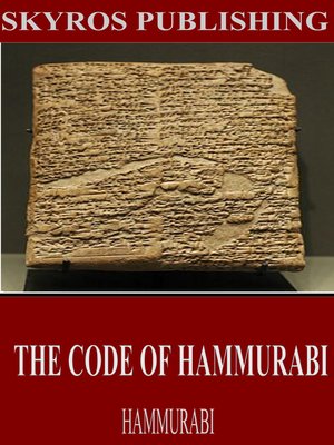cover image of The Code of Hammurabi